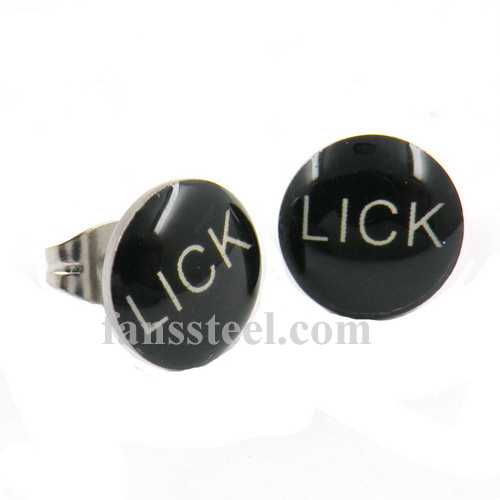 FSE00W57 word LICK earring stud - Click Image to Close